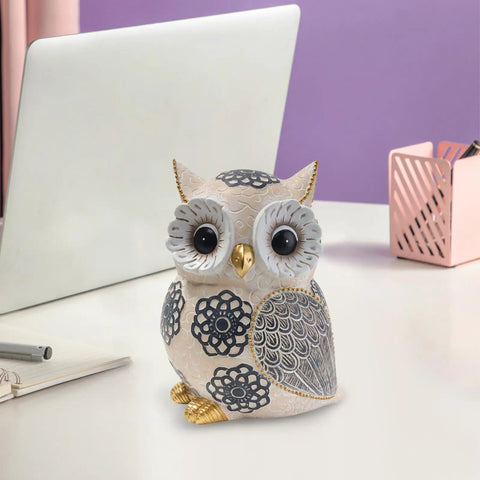 Creative Owl Ornament Decoration Art Craft Table Garden Owl Statue for Yard Sill Home Cabinet.