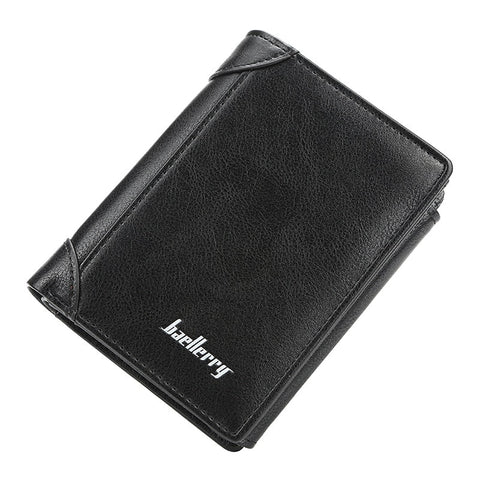 High-Quality Leather Men's Wallets Short Zipper Design Card Holder Men Purse Vintage Coin Purse Men's Wallets