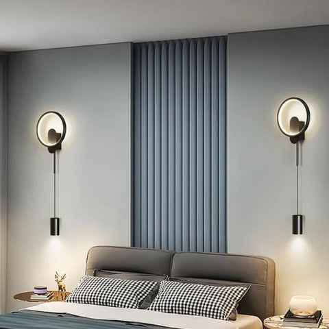 Nordic Indoor Bedside Wall Light Modern Bedroom Living Room Simple LED Luminaire Home Decoration.