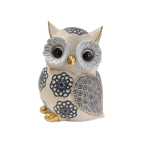 Creative Owl Ornament Decoration Art Craft Table Garden Owl Statue for Yard Sill Home Cabinet.