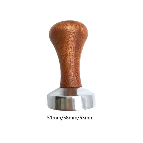 Coffee Tamper Powder Hammer Pressing Wooden Handle Coffee