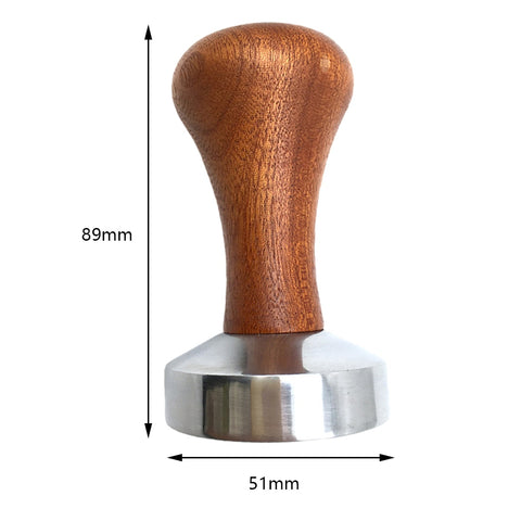 Coffee Tamper Powder Hammer Pressing Wooden Handle Coffee