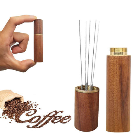 Espresso Coffee Stirrer Dispenser Needle Stainless Steel Coffee Powder Tamper Wdt Coffee Stirring Tool