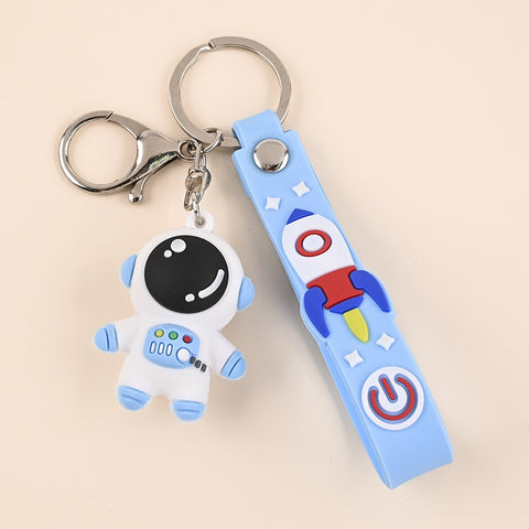 Cartoon Lightning Bear Keychain Cute Astronaut Bear Doll Keyring Bag Pendant Couple Car Keyholder Creative Bag Charm Accessories